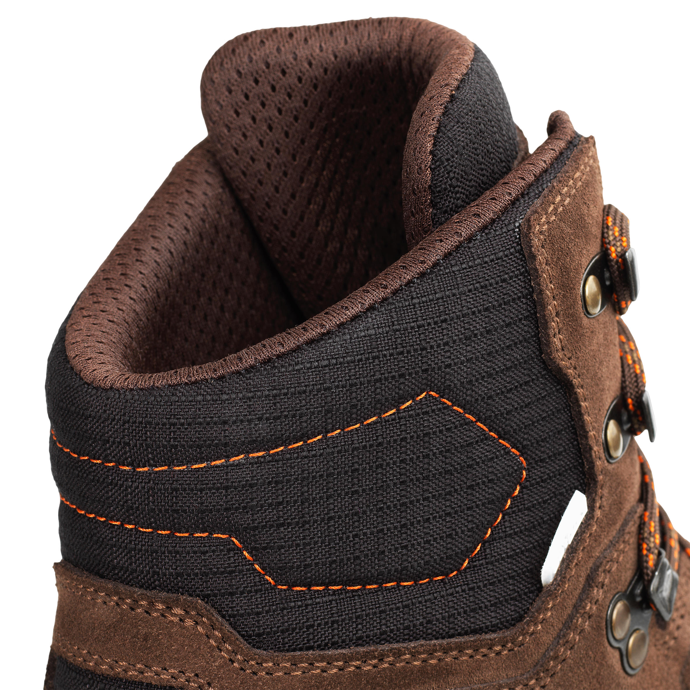 CROSSHUNT 500 WATERPROOF AND HARD-WEARING HUNTING BOOTS BROWN - SOLOGNAC