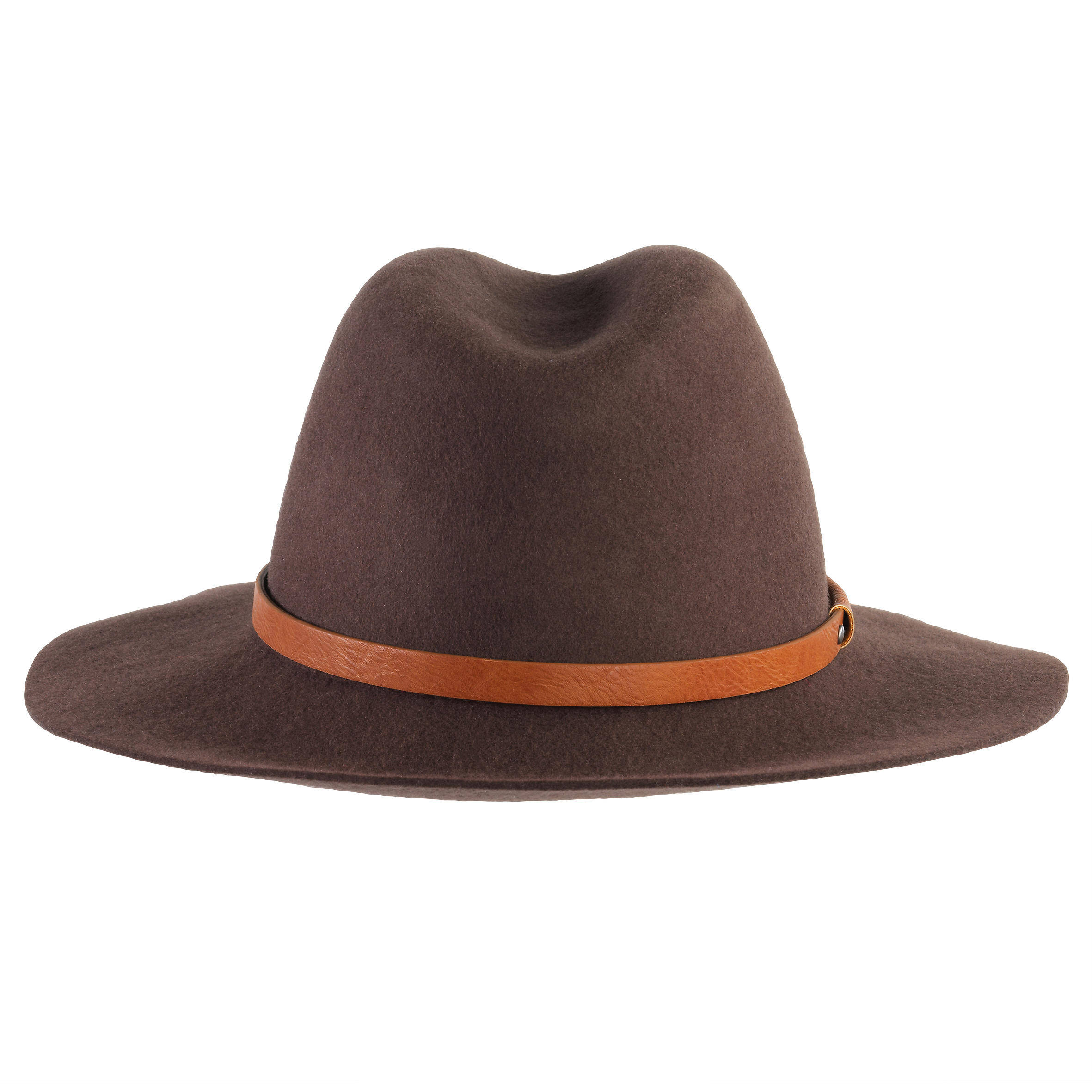 WOMEN'S WOOL FELT HUNTING HAT 500 - BROWN -  3