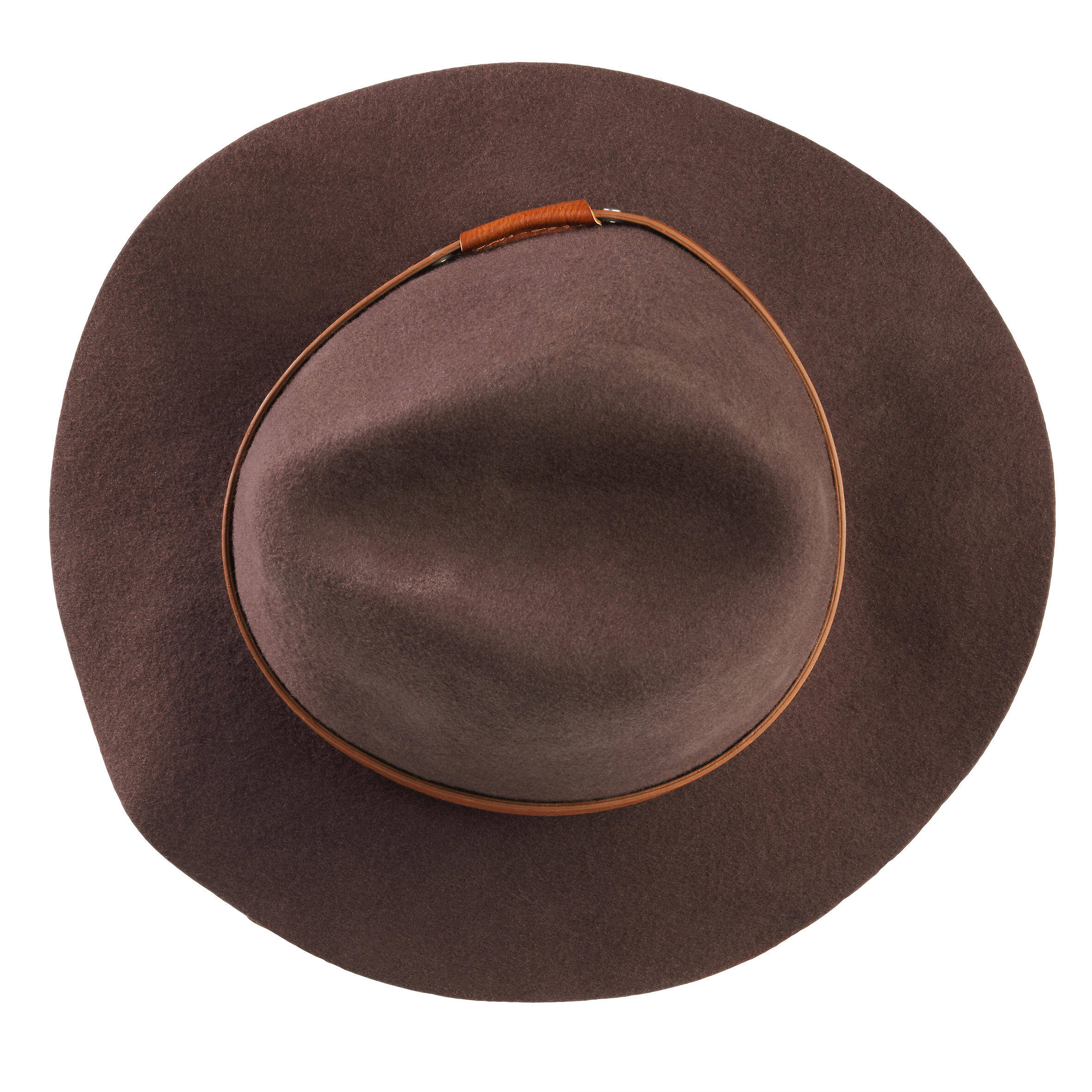 WOMEN'S WOOL FELT HUNTING HAT 500 - BROWN -  5