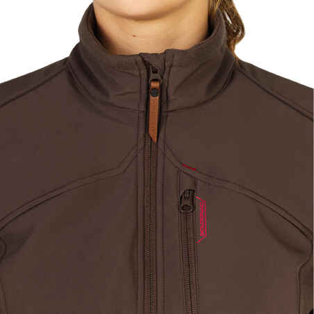 Softshell Women's Warm Water-Repellent Jacket - Brown