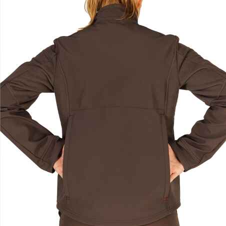 Softshell Women's Warm Water-Repellent Jacket - Brown