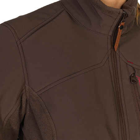 Softshell Women's Warm Water-Repellent Jacket - Brown