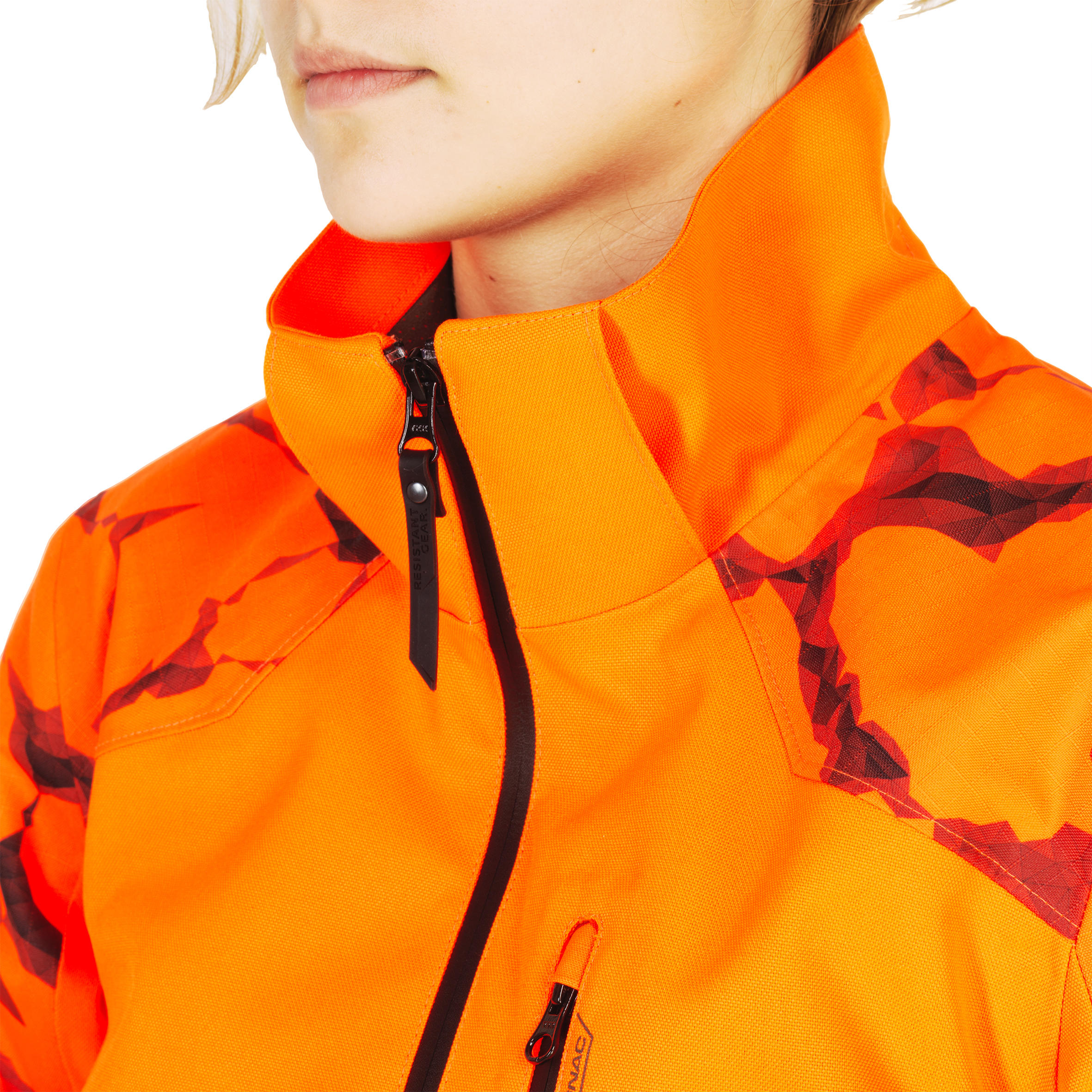 orange parka womens