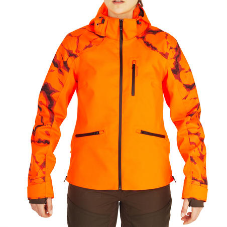 Куртка Supertrack жіноча для полювання, водонепроникна - флуоресцентна