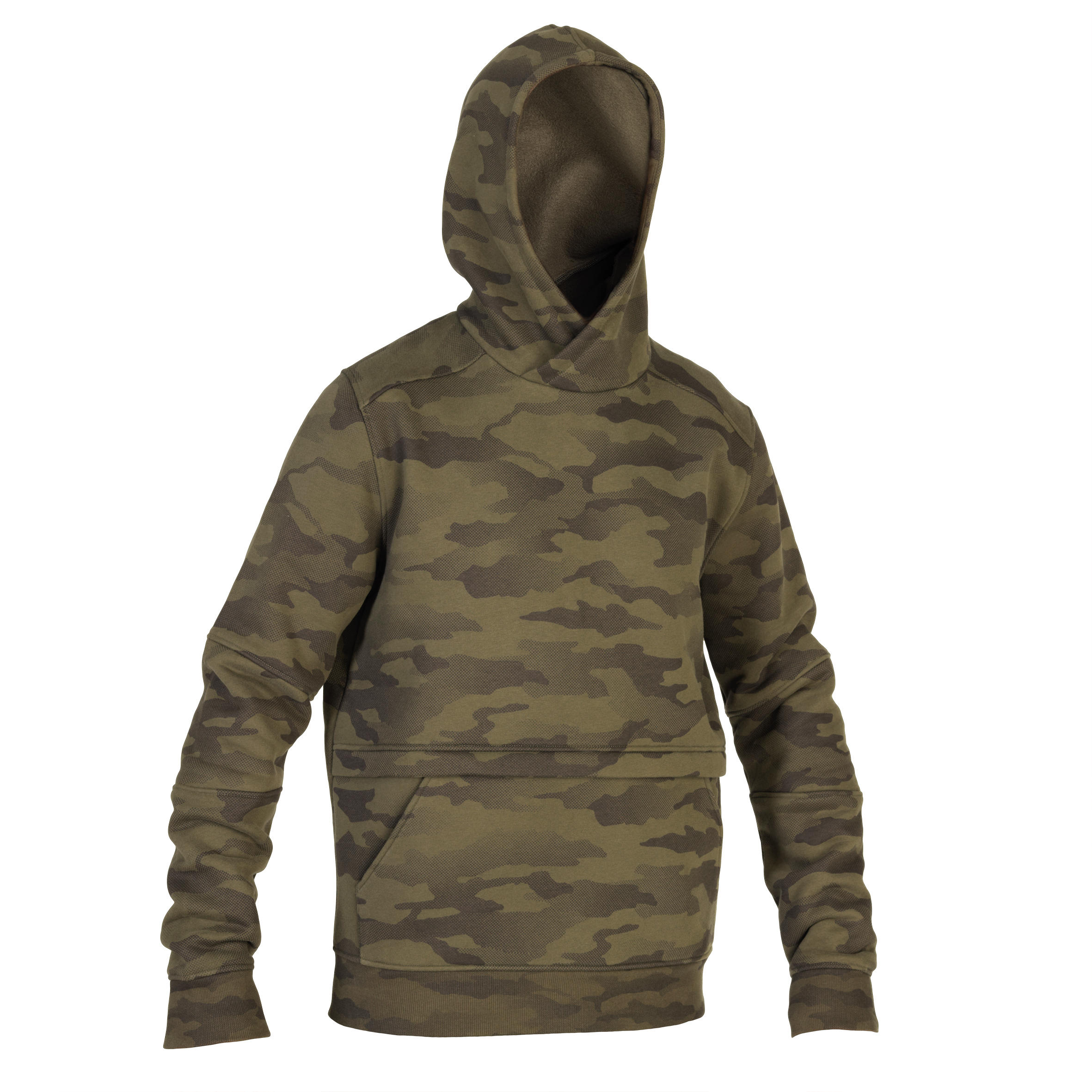 Sudadera Caza Solognac 500 Hombre Capucha Camuflaje Halftone Verde Militar  SOLOGNAC | Decathlon