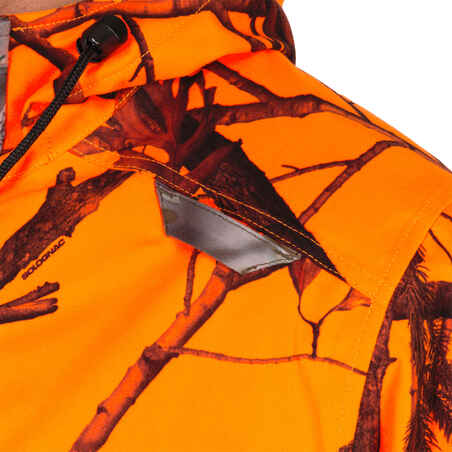 100 Warm Waterproof Jacket - Fluo Camo