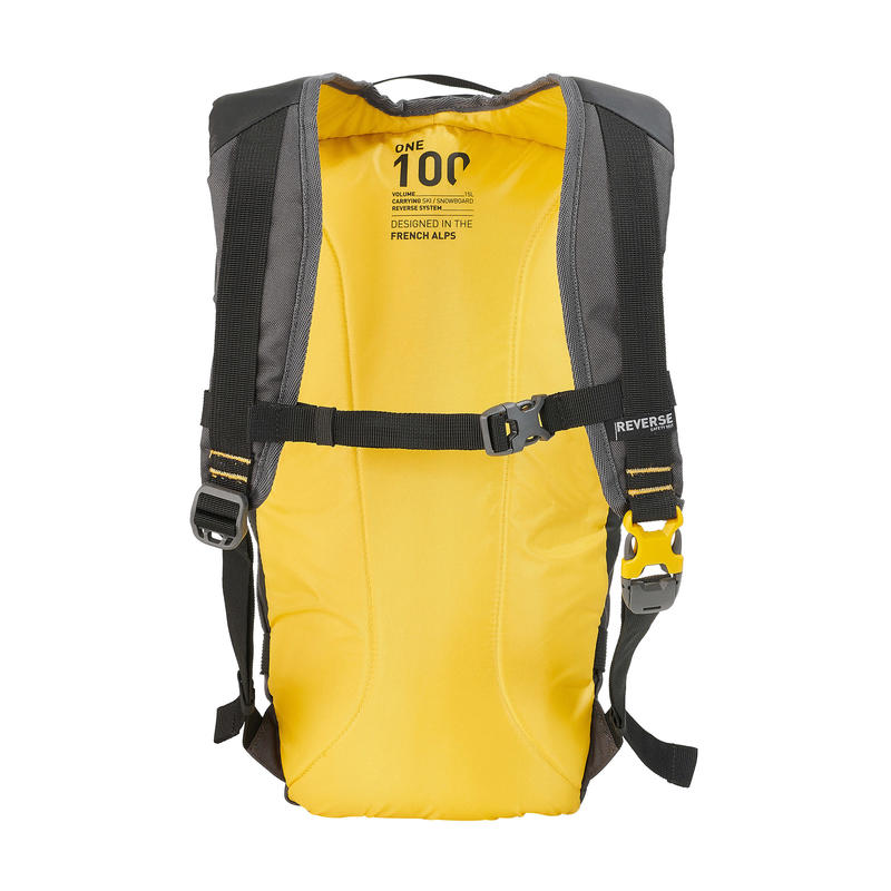 Ski Backpack Reverse One 100 15L Black Decathlon