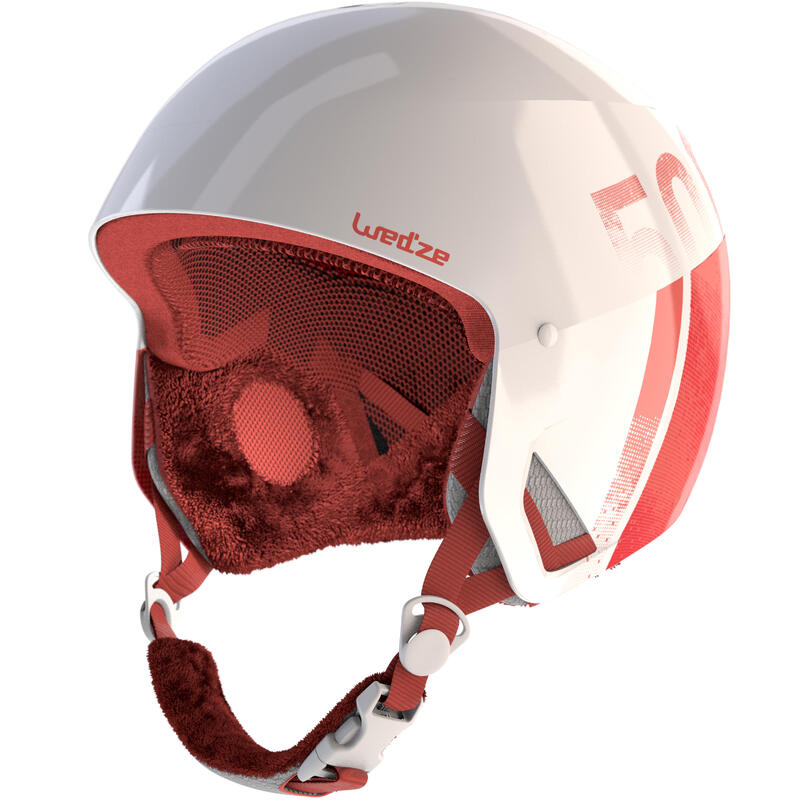 ADULT DOWNHILL SKI HELMET HRC500 CORAL AND Wedze Decathlon