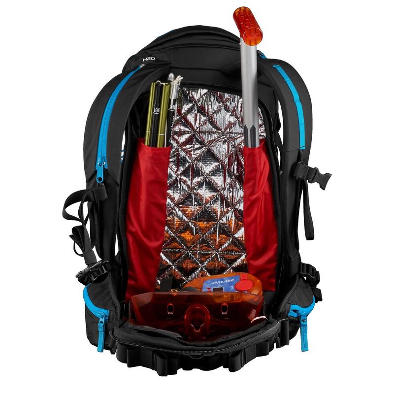 Mochila de caminhada com neve - TSL Dragonfly 15/30 litros preto/azul -