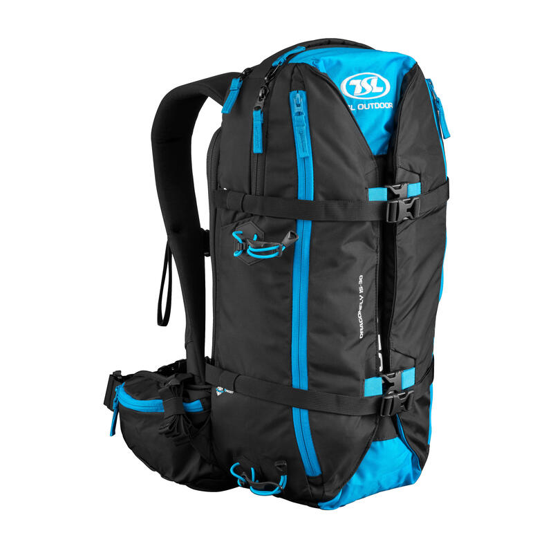 Sac à dos raquettes à neige - TSL Dragonfly 15/30 litres noir/bleu -