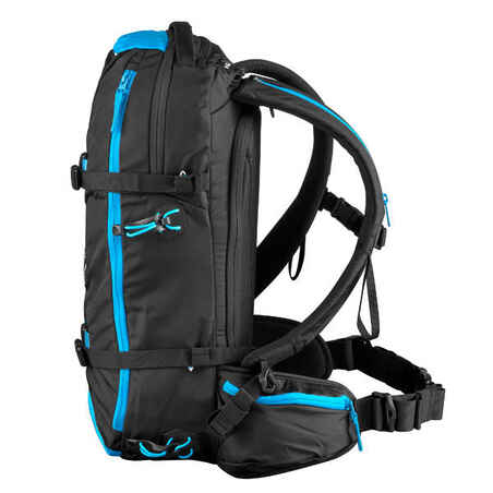 Rucksack mit Schneeschuhhalterung TSL Dragonfly 15/30 Liter schwarz/blau