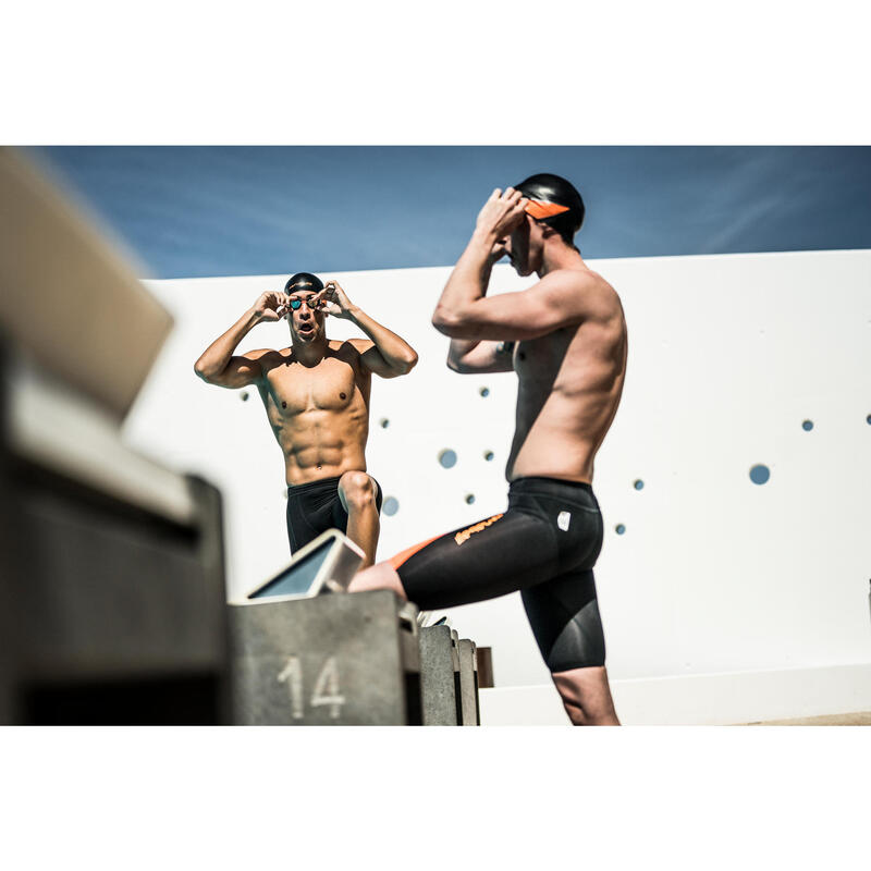 Bañador Hombre natación Jammer fastskin competición FINA Nabaiji negro