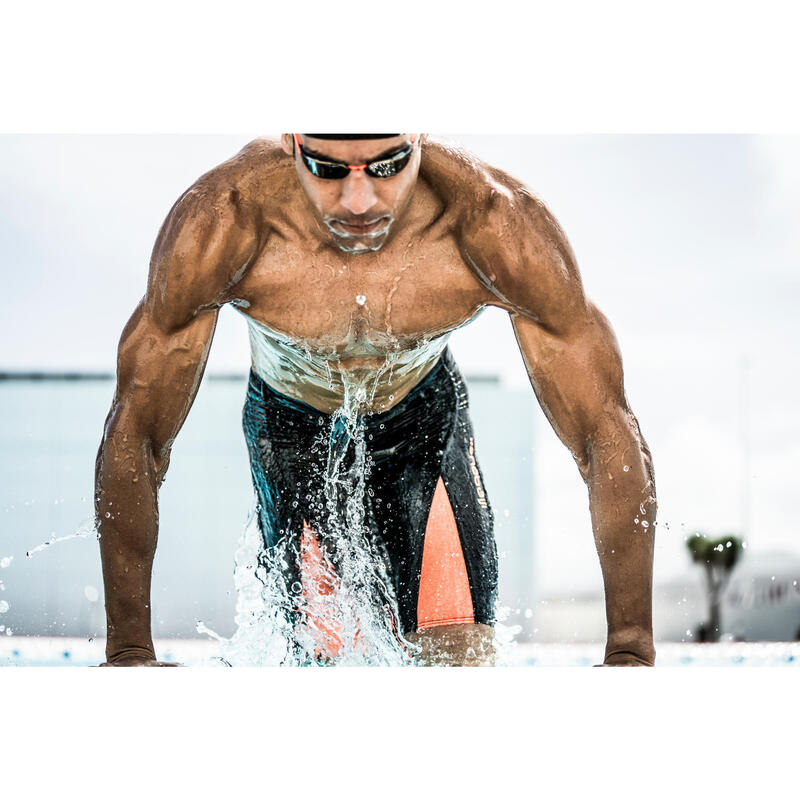 Bañador Hombre natación Jammer fastskin competición FINA Nabaiji negro