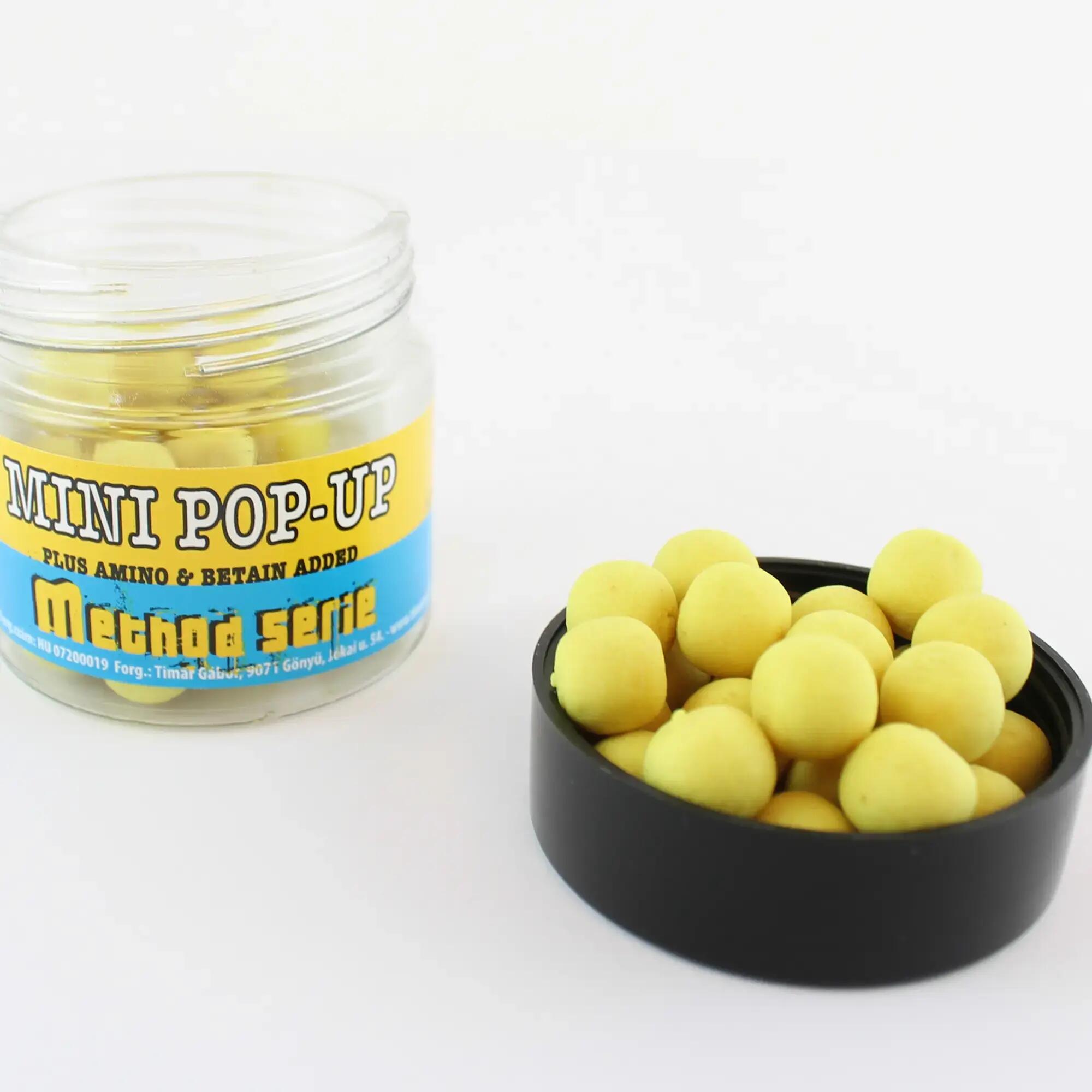 Mini Pop-up, ananász-vajsav, 7-11mm, 35g  - Method Series 4/4