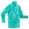 Fleecepullover Wandern MH100 Kleinkinder Mädchen 89-122cm blau print