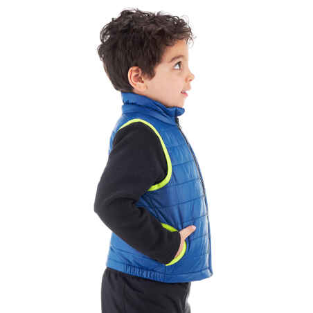 Kids' 2-6 Years Hiking's Sleeveless Padded Jacket MH500 - Blue