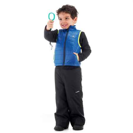 جاكت الأطفال المبطن دون أكمام من سن 2-6 عامًا مخصص لرياضة المشي MH500 - أزرق