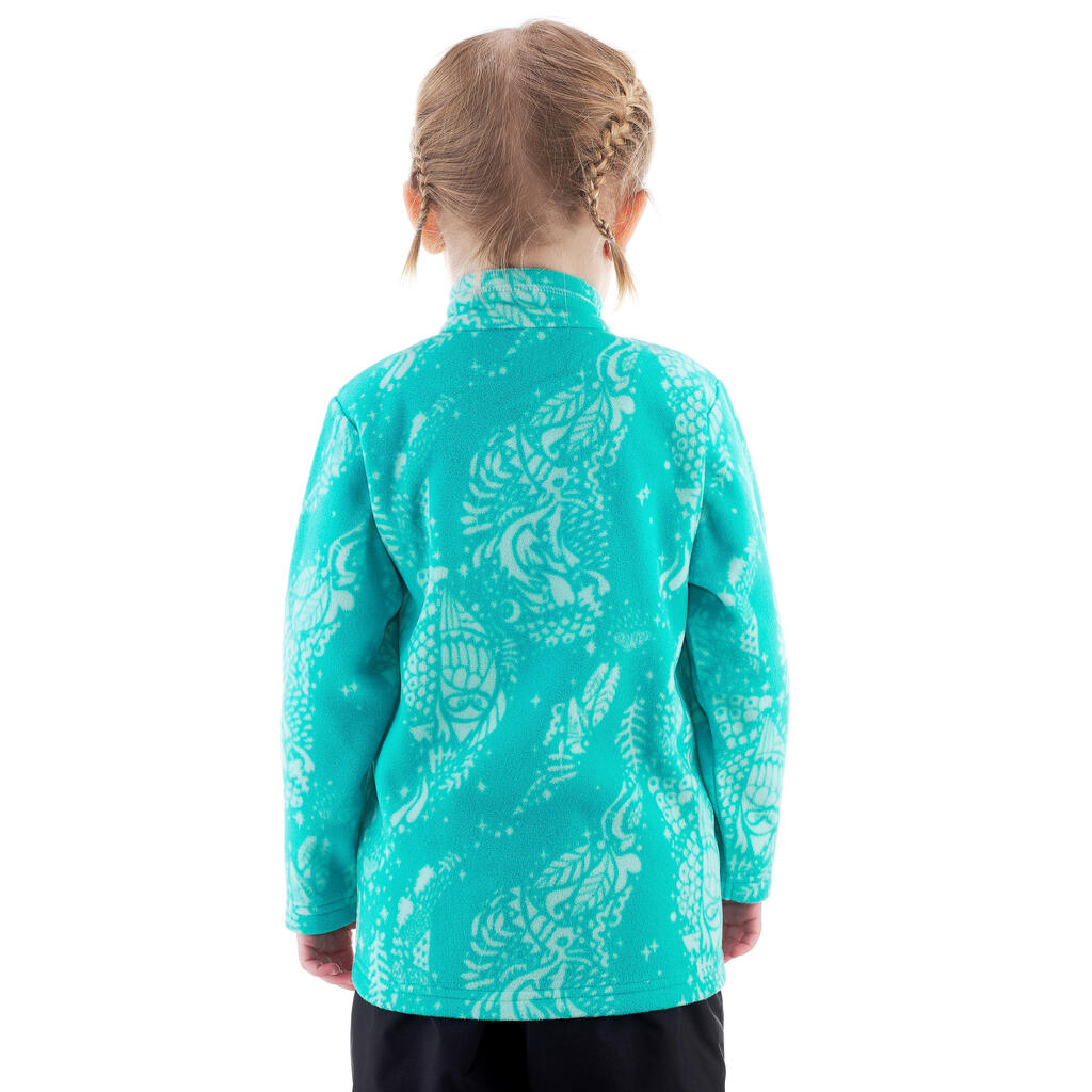 Polaire de randonnée enfant MH120 turquoise