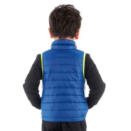 Kids' 2-6 Years Hiking's Sleeveless Padded Jacket MH500 - Blue