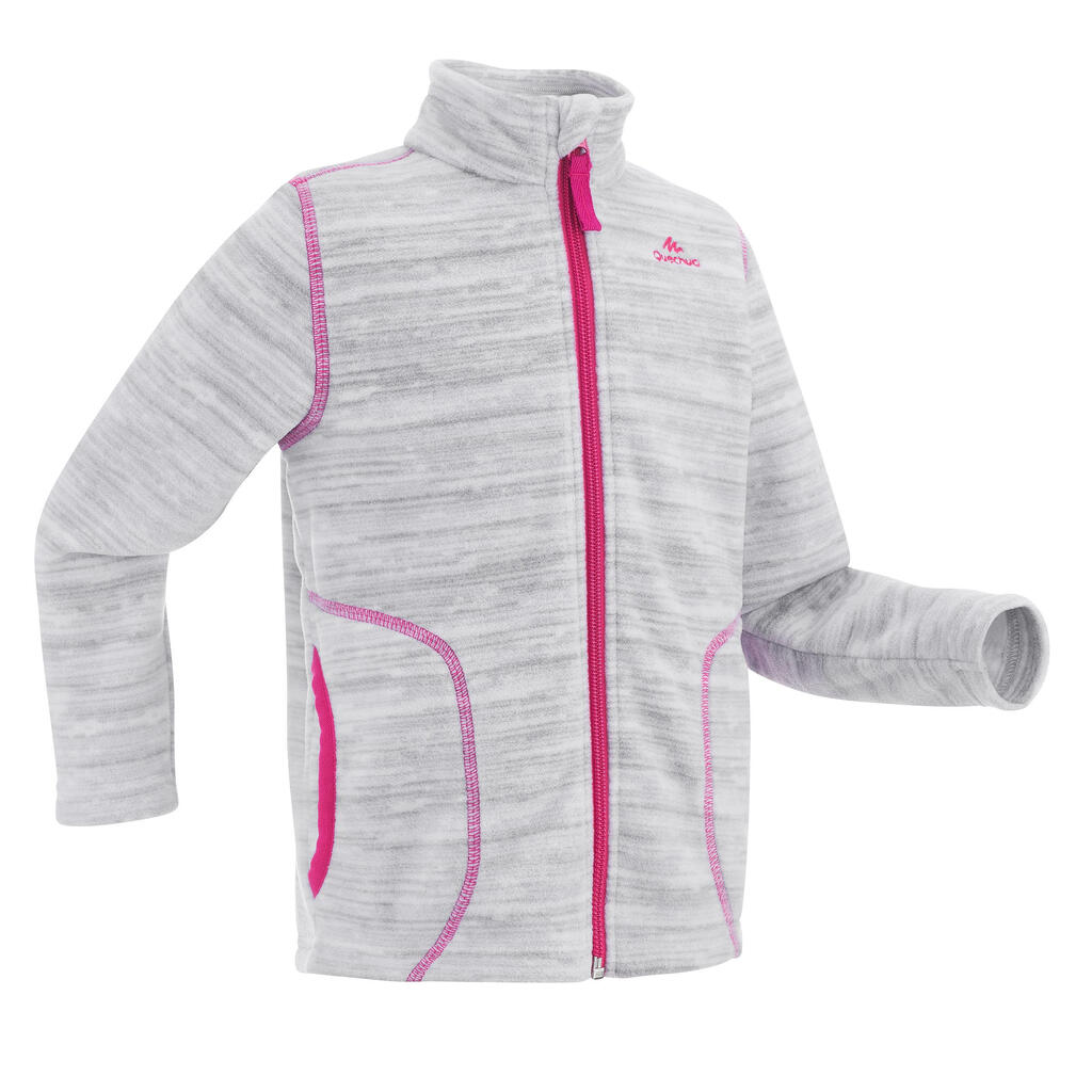 Fleece πεζοπορίας για παιδιά 2-6 ετών mh150 - γκρίζο