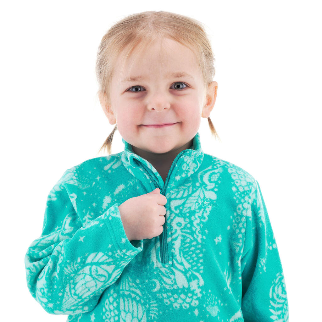 Polaire de randonnée enfant MH120 turquoise