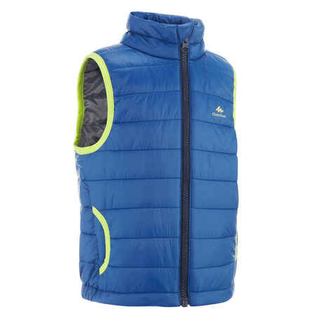 Kids' 2-6 Years Hiking's Sleeveless Padded Jacket MH500 - Blue