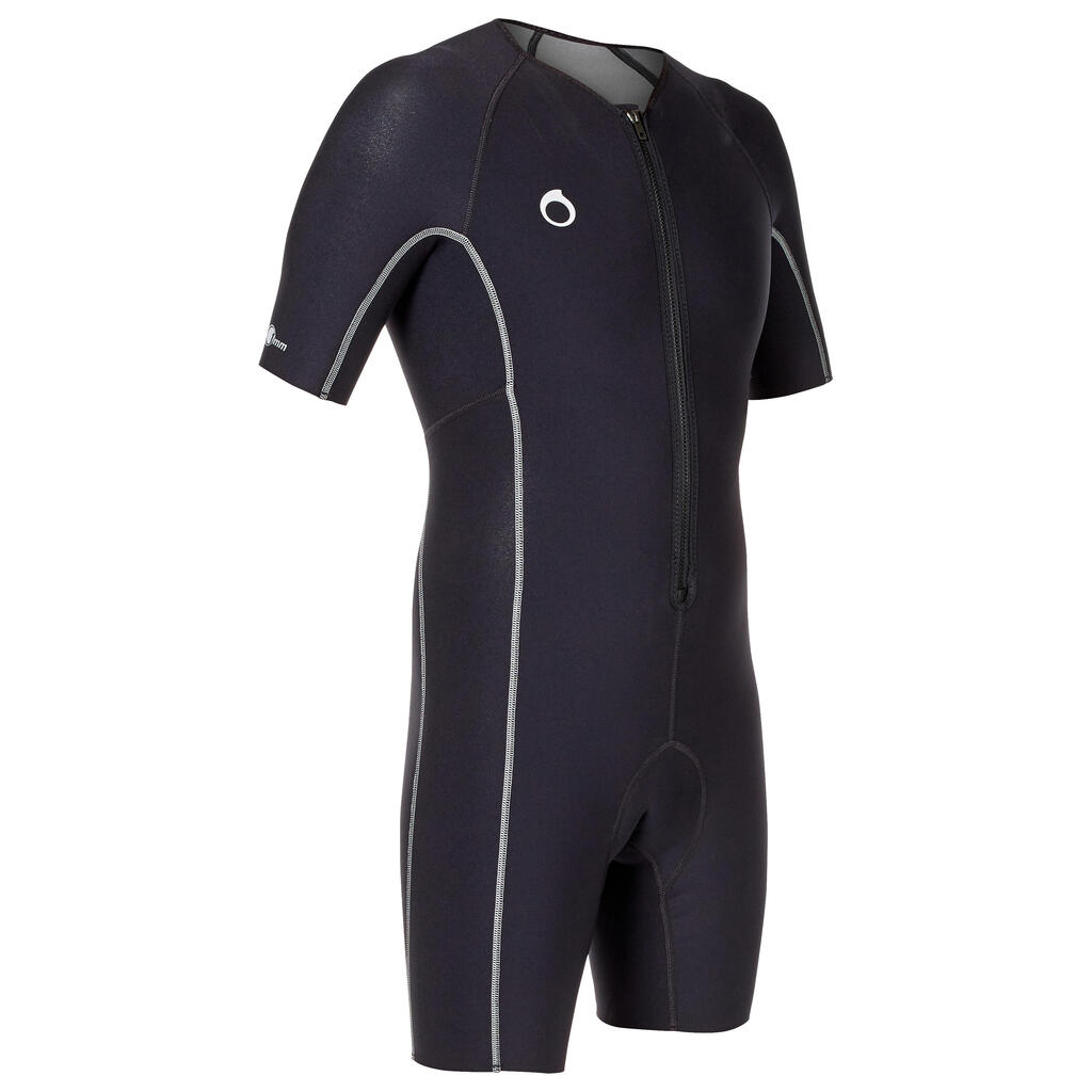 Κοντή Εσωτερική Στολή SCD Scuba Diving με νεοπρένιο 1mm Μαύρο/Γκρι
