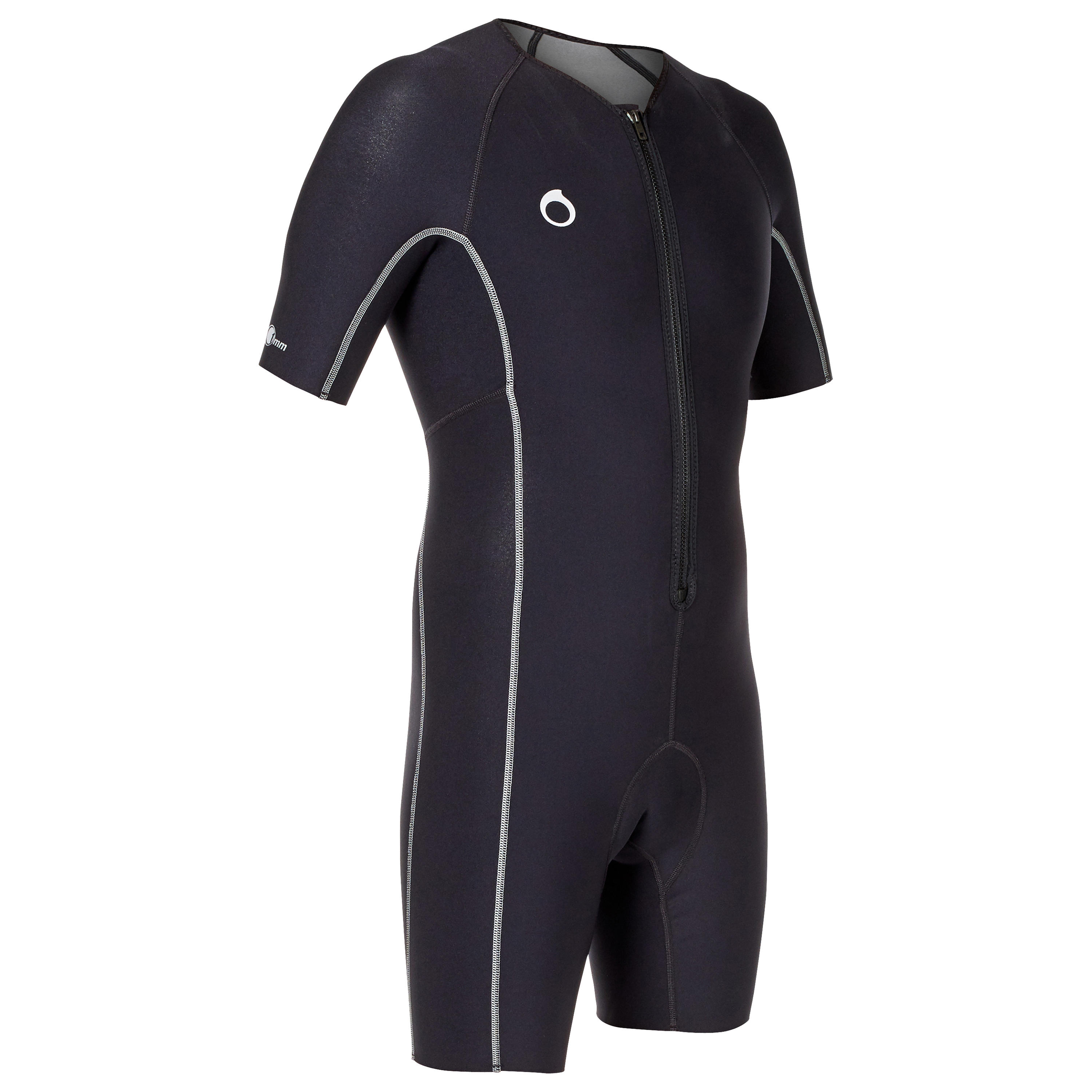 Neoprene SCD Scuba Diving Shorty Undersuit 1mm black/grey 1/1