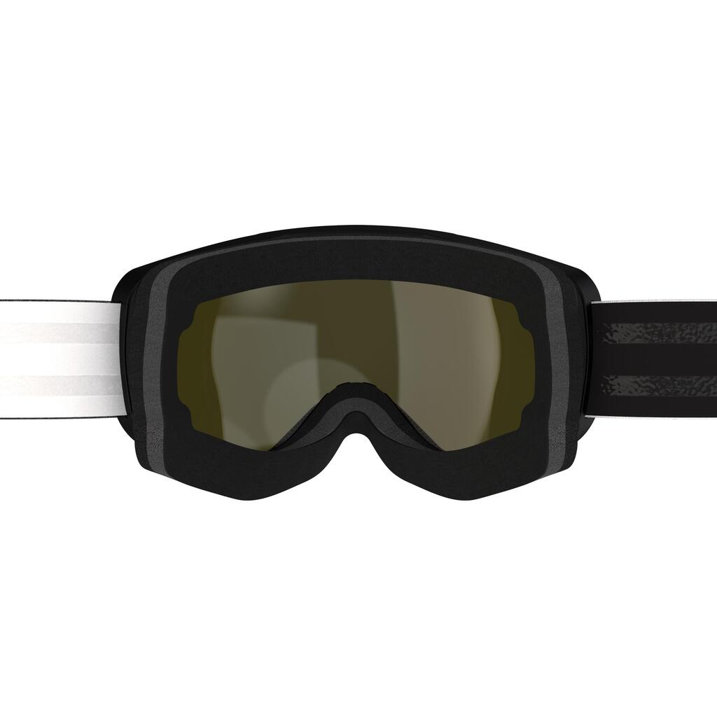 Skibrille Snowboardbrille Kinder/Erwachsene Schönwetter - G 900 S3 zebra/grün
