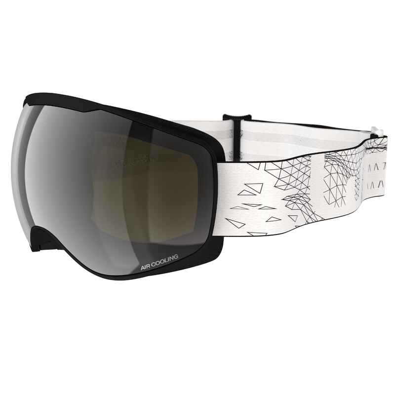 Skibrille Snowboardbrille G 900 S3 Schönwetter Erwachsene/Kinder schwarz