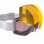 MASKA ZA SKIJANJE I SNOWBOARDING ZA DJECU I ODRASLE G 520 BIJELA