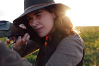 Braon ženski lovački filcani šešir 500