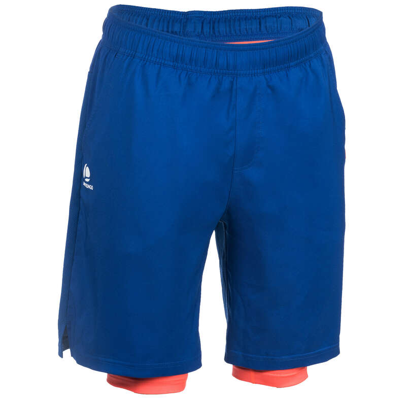 MEN COOL APPAREL Squash - Thermic Shorts - Blue/Orange ARTENGO - Squash Clothing