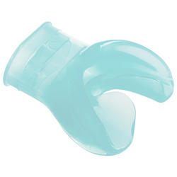女款／兒童款單密度呼吸調節潛水咬嘴－藍色