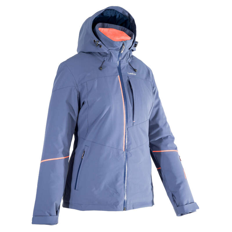 WOMAN'S FREERIDE SKIING CLOTHING - AM580 W Ski Jkt - Blue WEDZE