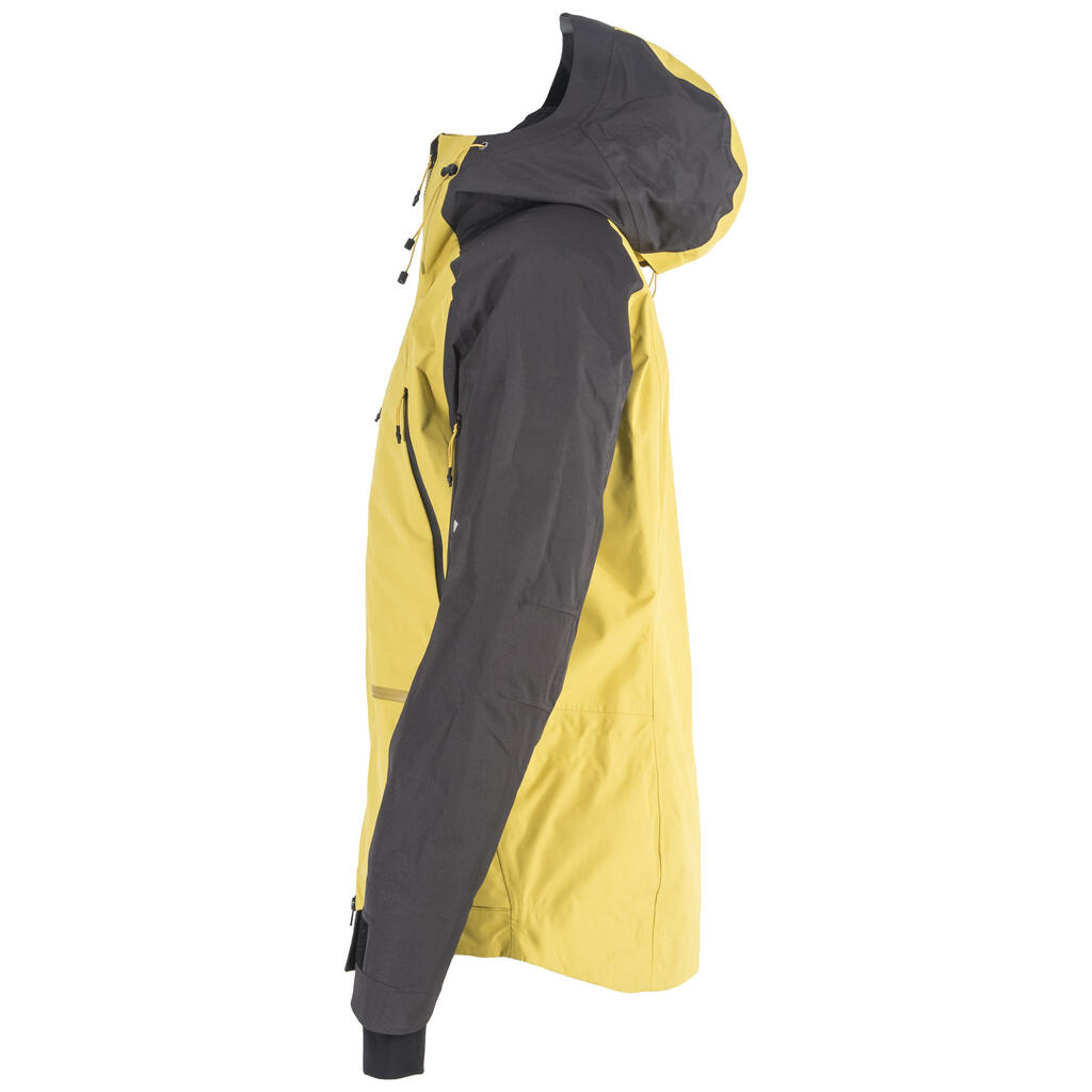 SFR 900 Men's Freeride Ski Jacket - Grey/Ochre