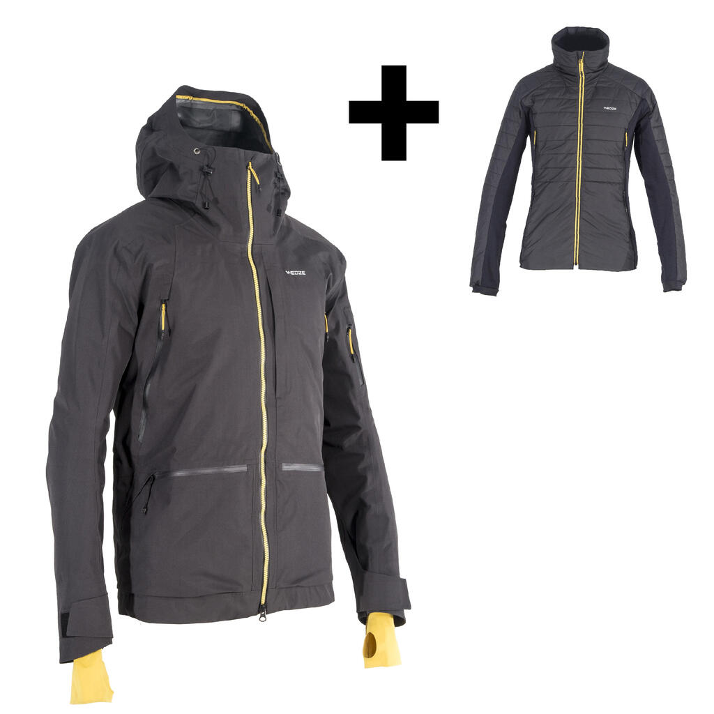 Men's Freeride Ski 3-in-1 Jacket SFR 900