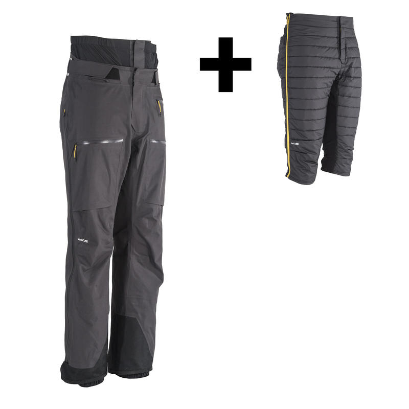 Pantalon de ski tout-terrain et randonnée homme PA 900 gris Pantalon de ski tout-terrain et randonnée homme PA 900 gris