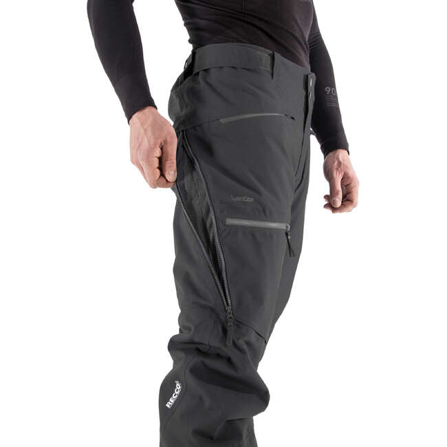 WEDZE Men's Freeride Ski Trousers FR500 Black Decathlon