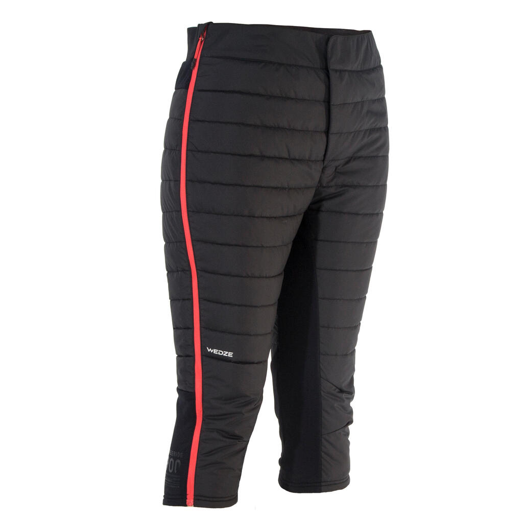 Women's Freeride Skiing Padded Shorts - Black