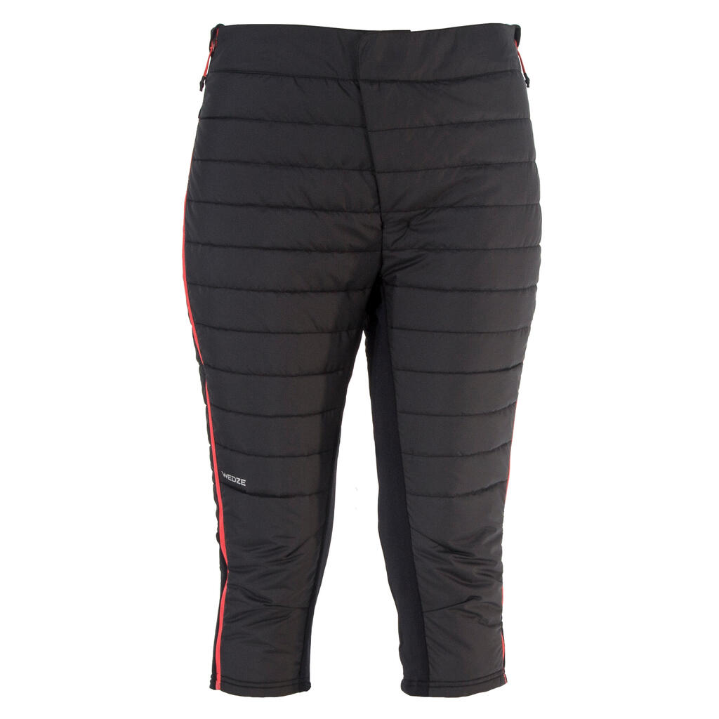 Women's Freeride Skiing Padded Shorts - Black