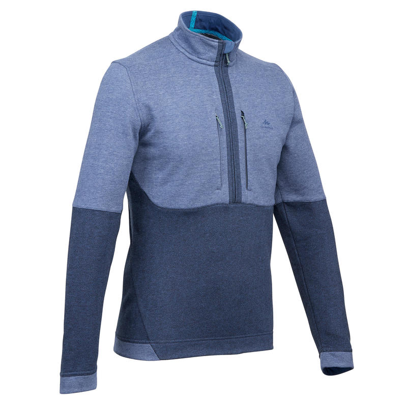 Suéter Montaña Senderismo Quechua NH500 Hombre Azul Marino Decathlon