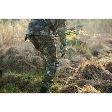 Hunting Silent Breathable Trousers 900 - Furtiv Camouflage