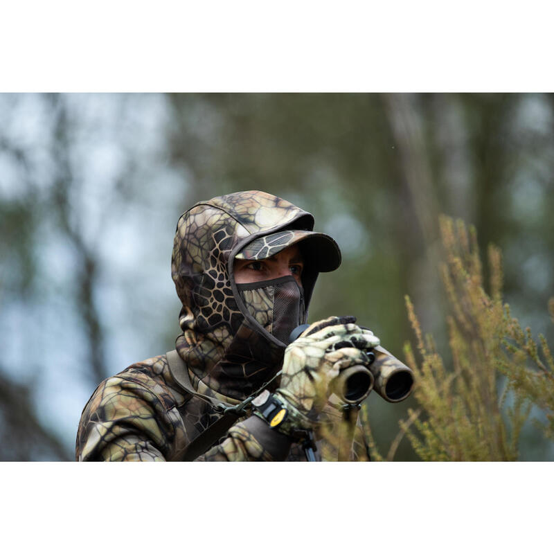 Veste chasse Silencieuse Chaude Respirante 900 camouflage Furtiv