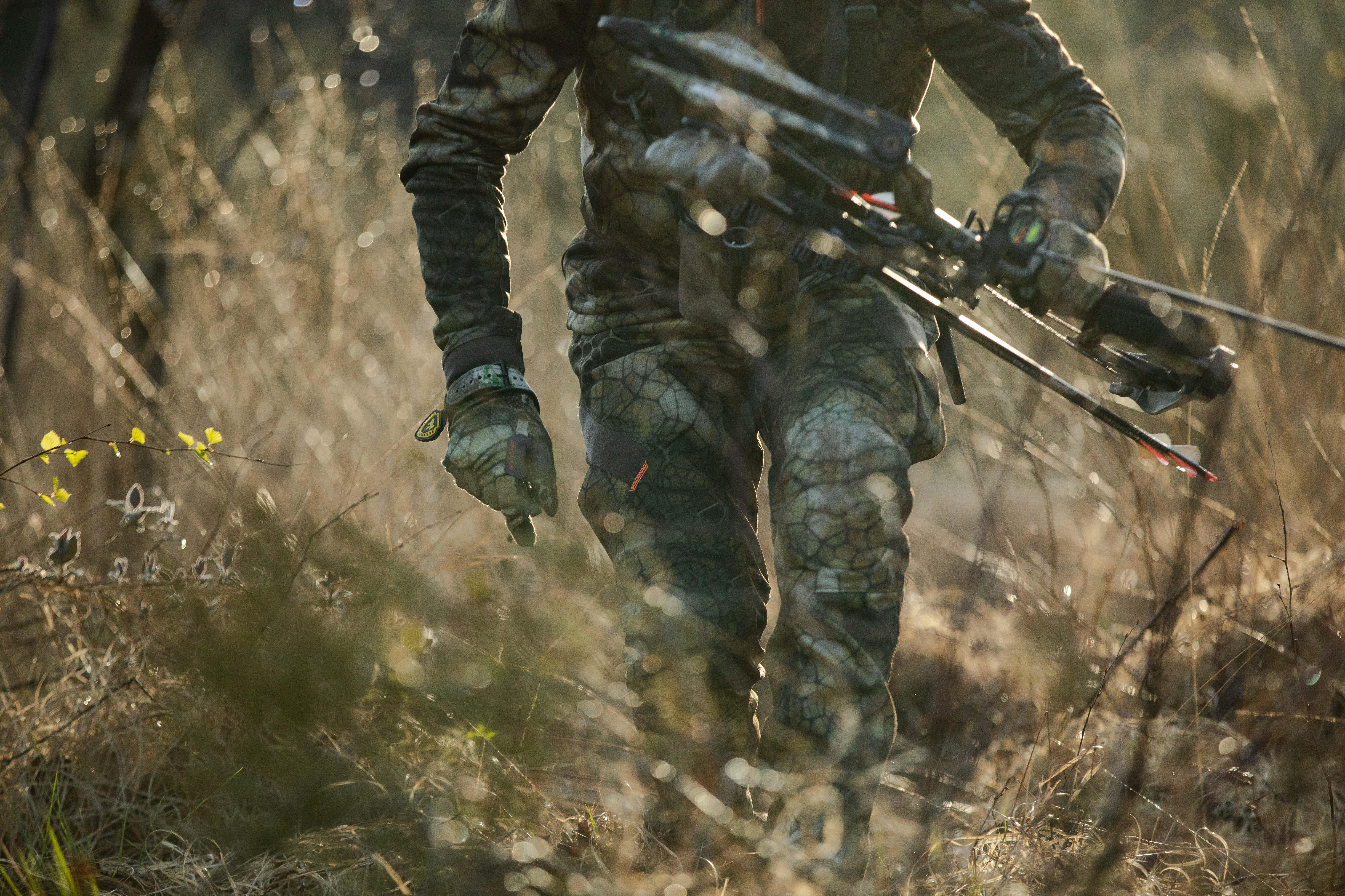 Hunting Silent Breathable Pants - 900 Furtiv Camouflage - SOLOGNAC