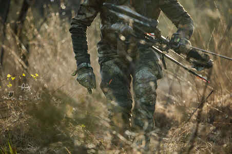 Hunting Silent Breathable Trousers 900 - Furtiv Camouflage