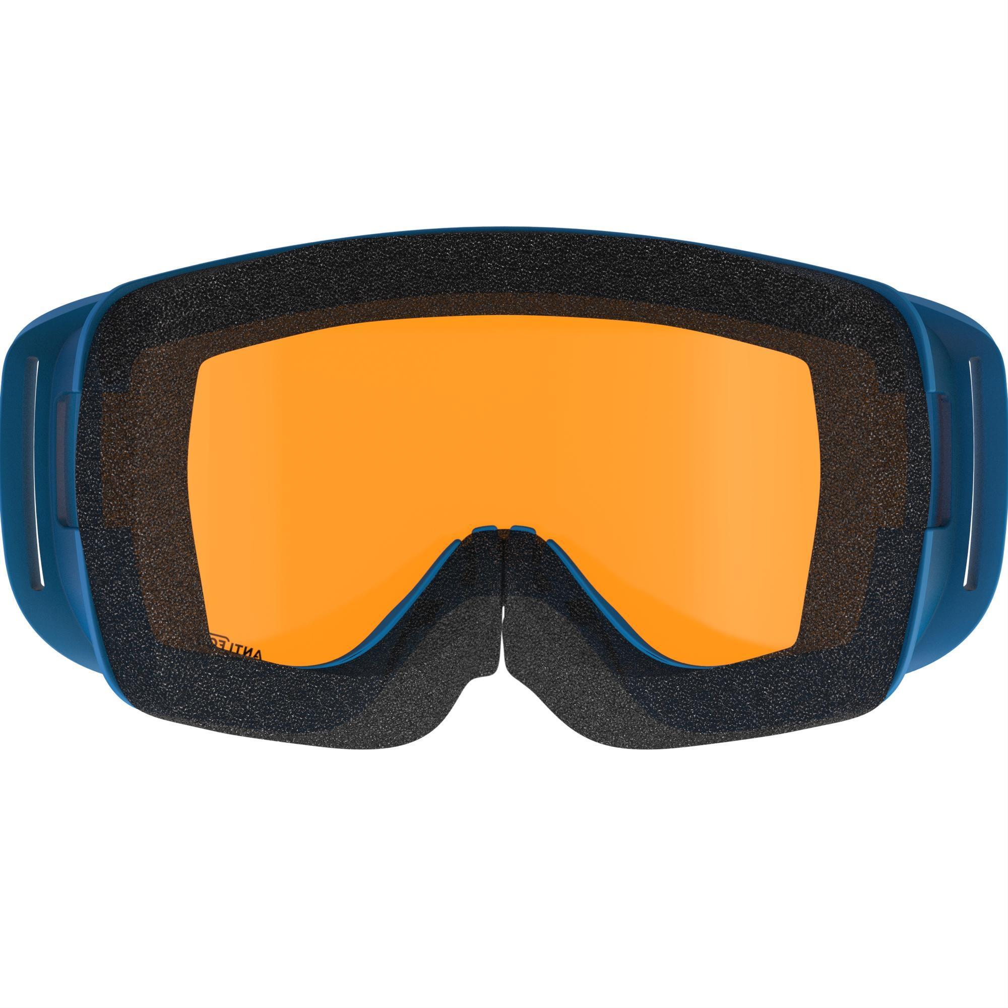 MASQUE DE SKI ET DE SNOWBOARD ENFANT ET ADULTE G 100 BEAU TEMPS BLEU