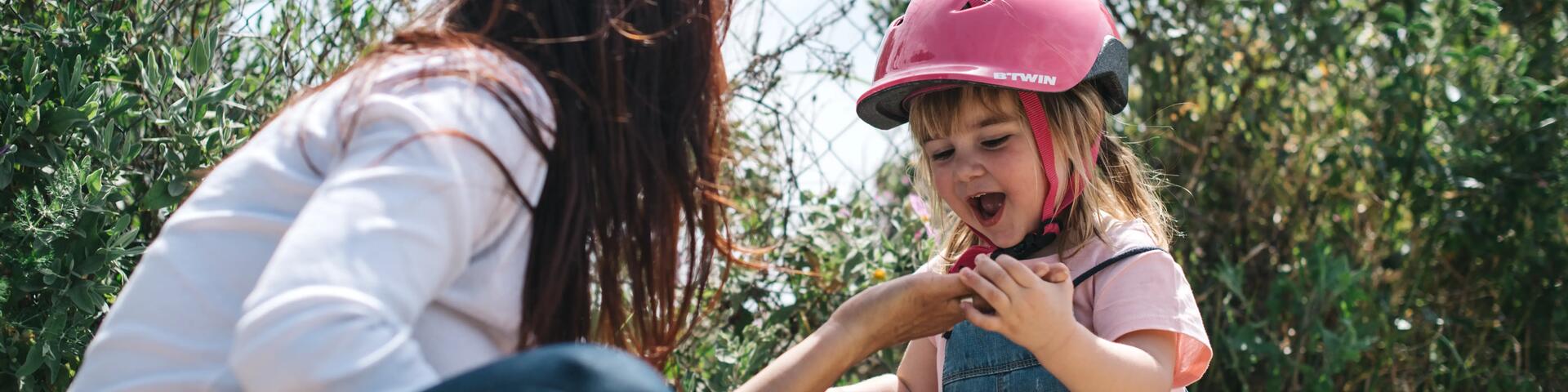 casque vélo enfant rose 