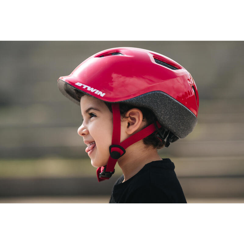 Casco ciclismo bambino 500 rosso