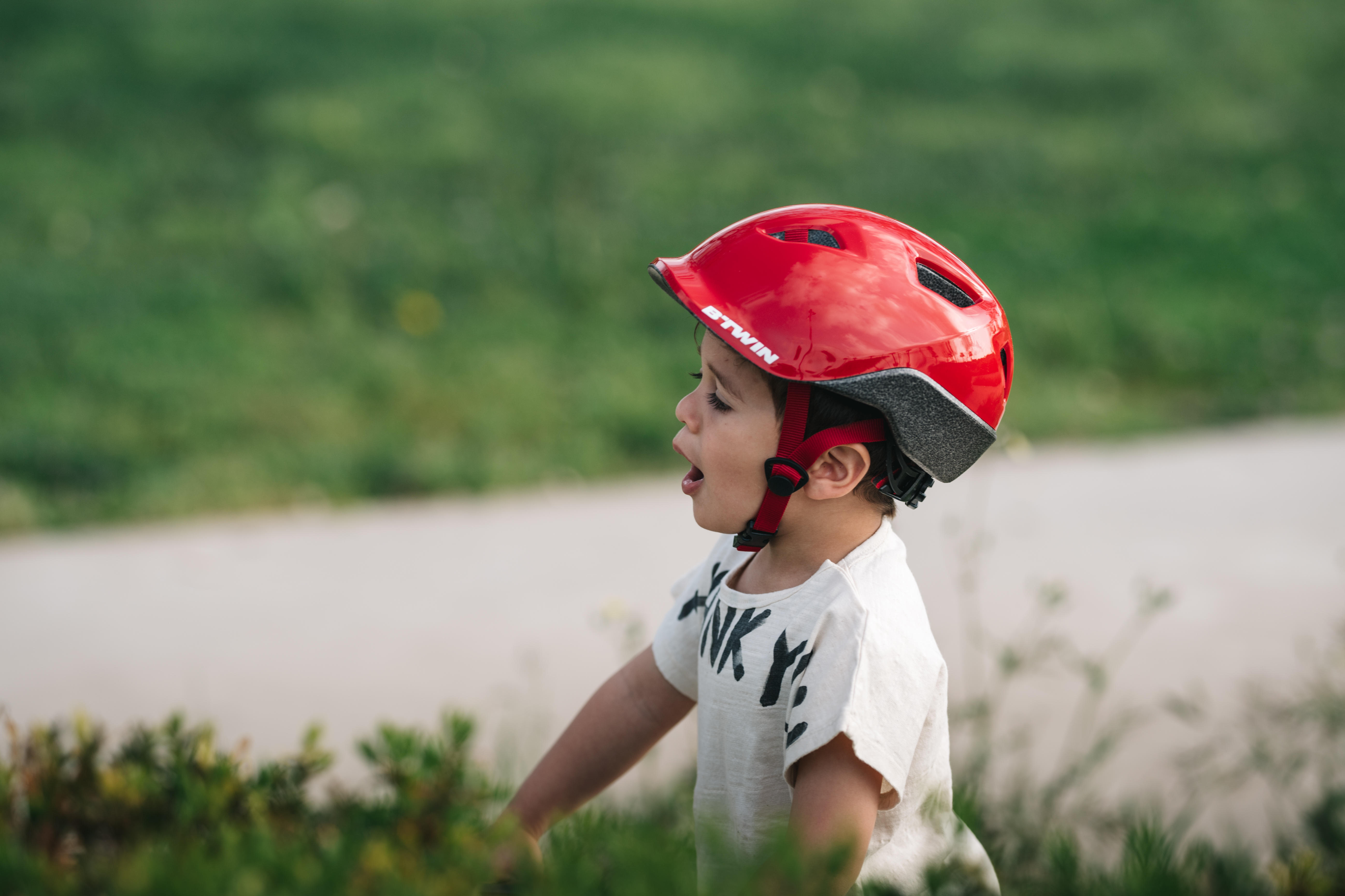 Kids Cycling Helmet 500 Red